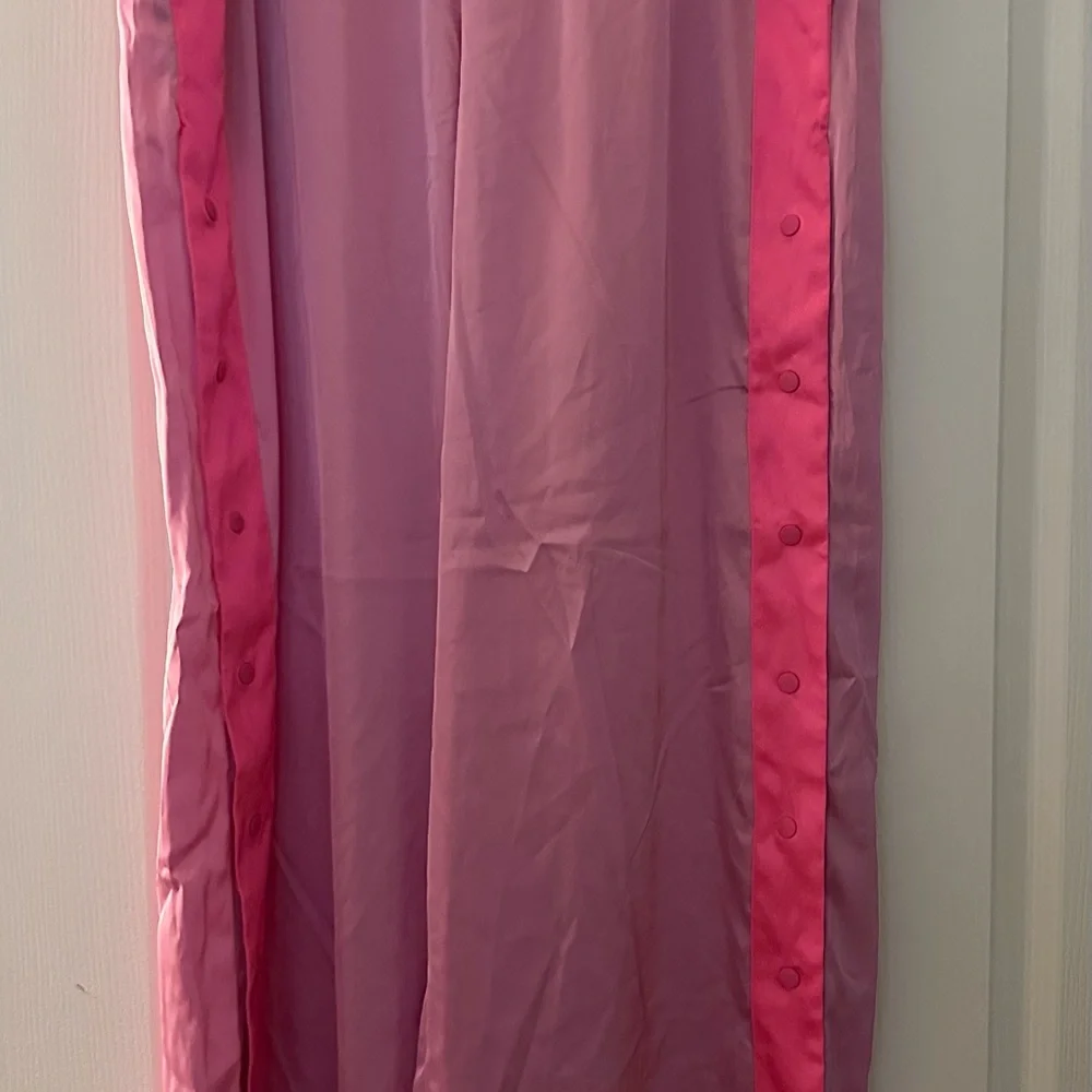 NWT JoyLab Wide-Leg Pink Snap-Trim Lounge Pants - Picture 4 of 5
